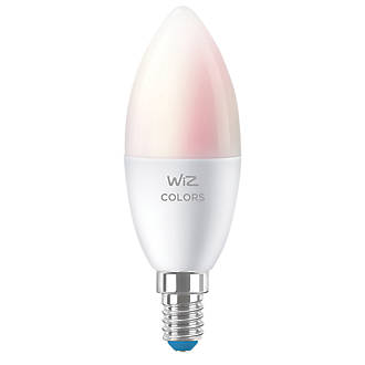 Ampoule Smart intelligente LED blanche et RVB WiZ ES Candle 4,9W 470lm