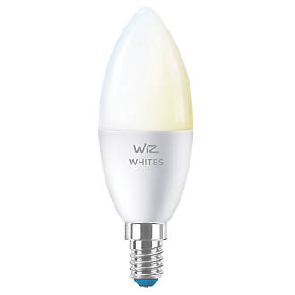 Ampoule WiZ réglable par Wi-Fi et Bluetooth ES Candle Smart 4,9W 470lm