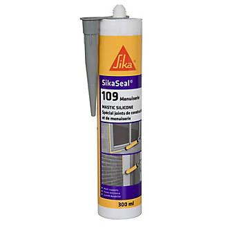 Mastic silicone menuiserie Sika Sikaseal-109 gris 300ml