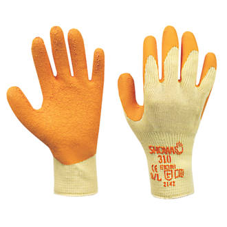 Gants de chantier Showa 310 Original orange taille L, Gant de protection