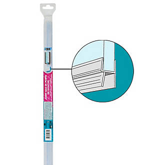 Joint double lèvre pour porte de douche GEB transparent 5-8mm x 1m