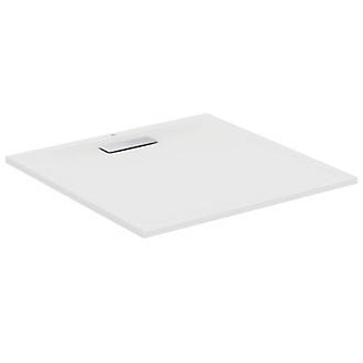 Receveur de douche rectangulaire Ultra Flat New Ideal Standard blanc 1000 x 800 x 25 mm