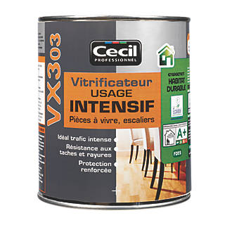 Vitrificateur usage intensif Cecil Professionnel VX303 incolore mat 5L