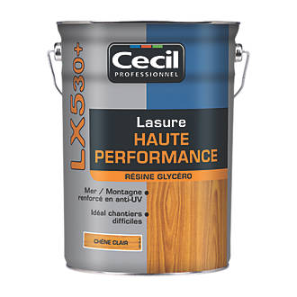 Lasure Cecil Professionnel LX530+ haute performance chêne clair satiné 5L