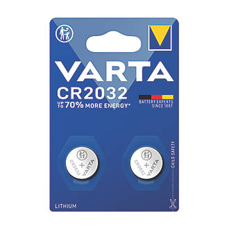 2 piles boutons au lithium Varta CR2032