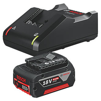 Kit de démarrage batterie Li-Ion CoolPack 18V 4,0Ah et chargeur Bosch GBA, lot de 2