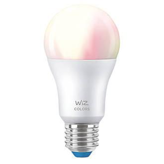 Lot de 2 ampoules Smart LED blanches et RVB WiZ ES A60 8W 806lm