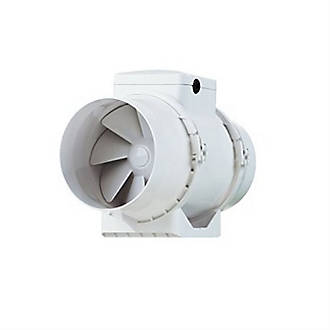 Ventilateur-extracteur de salle de bains ou cuisine 125mm blanc 220/240V