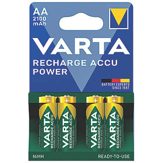 Lot de 4 piles AA rechargeables Varta Ready2Use