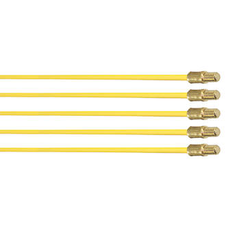 Baguettes tire-fils souples jaunes Super Rod CR-YX5 4mm, 5m