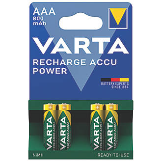 Lot de 4 piles AAA rechargeables Varta Ready2Use