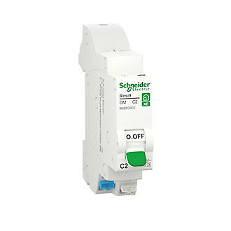 Disjoncteur modulaire 1P+N 10A Courbe C embrochable Resi 9 Schneider Electric