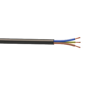 Câble souple H05VV-F 3x1,5mm2 noir - Touret de 25m