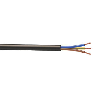 Câble souple H05VV-F 3x1,5mm2 noir - Touret de 50m