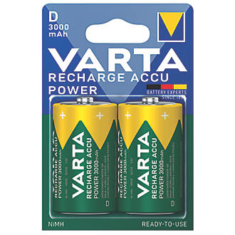 Lot de 2 piles D rechargeables Varta Ready2Use