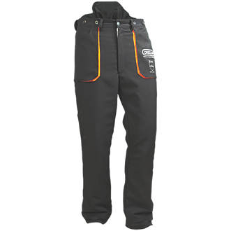 Pantalon pour le tronçonnage type A Oregon Yukon noir / orange tour de taille 44-45" longueur 33" 