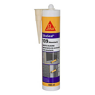 Mastic silicone menuiserie Sika Sikaseal-109 beige 300ml