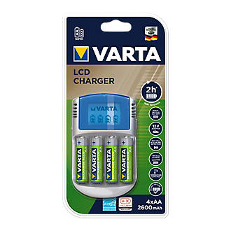 Chargeur de piles rapide Varta + 4 piles AA - R06