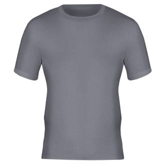 Tee-shirt thermique à manches courtes pour couche de base Workforce WFU2400 gris taille M tour de poitrine 33-35"