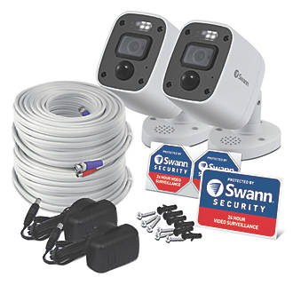 Caméra ronde additionnelle Swann Enforcer SWPRO-4KMQBPK2-EU 4K blanche filaire d'intérieur et d'extérieur pour kit de vidéosurveillance Swann DVR