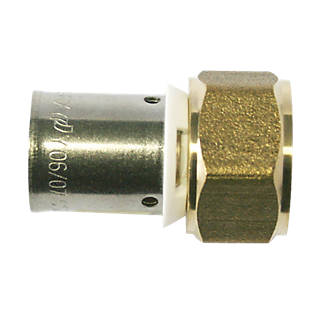 Coupleur femelle adaptateur à ajustement par pression en laiton Fixoconnect F 12/17mm x 16mm
