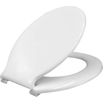 Abattant de WC à fermeture standard Bemis S12 thermoplastique blanc