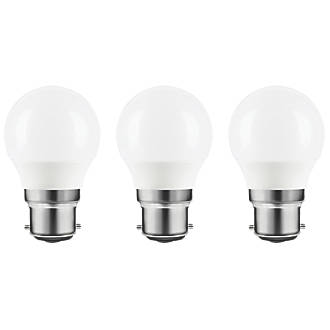 Lot de 3 ampoules LED mini globe LAP 0294284001 B22 470lm 4,2W