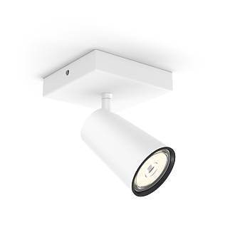 Spot simple à LED Philips Paisley blanc 5,5W