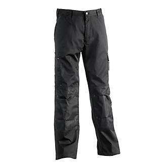 Pantalon de travail à poches Mars Herock, noir, taille 52, longueur 81 cm 