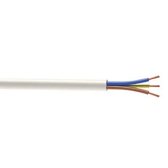 Câble souple H05VV-F 3x1,5mm2 blanc - Touret de 25m