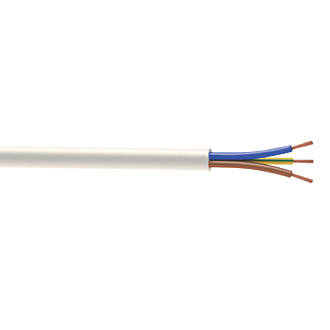 Câble souple H05VV-F 3x1,5mm2 blanc - Touret de 50m