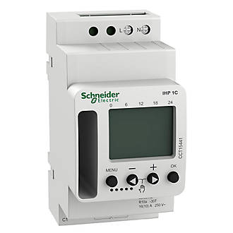 Interrupteur horaire programmable 1canal 7 jours Acti9 Schneider Electric