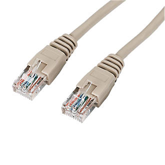  10 câbles Ethernet RJ45 Cat 5e non blindés beiges 3m