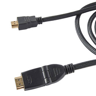 Câble HDMI 4K coudé avec fiche or Blyss, 1,5m